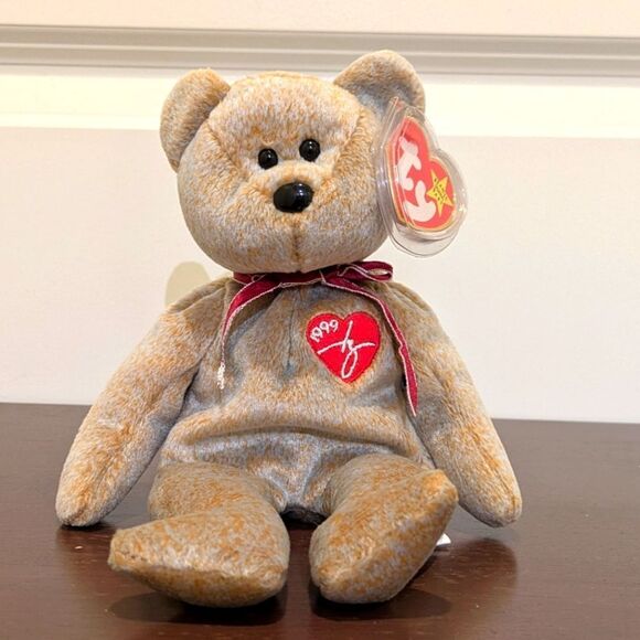 Ty 1999 Signature Bear Beanie Baby - Picture 1 of 11